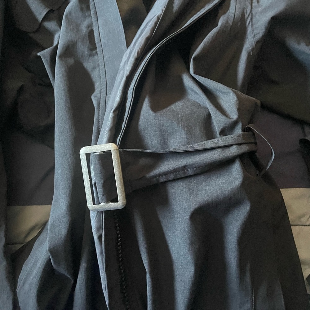 Black trench/ rain coat